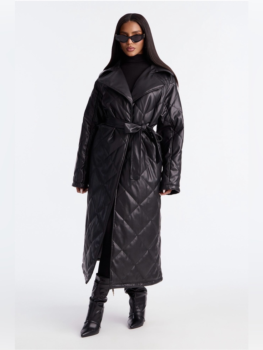 Quilted Trench Coat